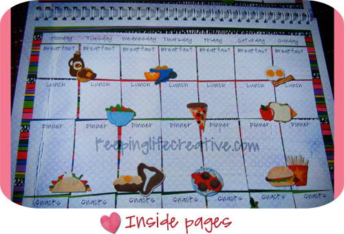 meal plan inside page