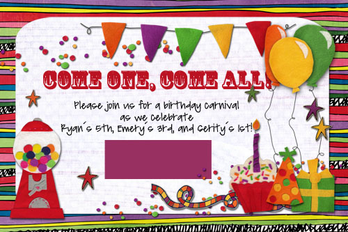 b-day inviteW