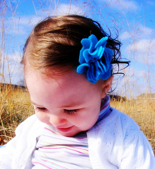 flower in hair