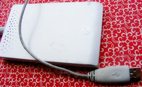hard drive External hard drive holds digital scrapbooking supplies