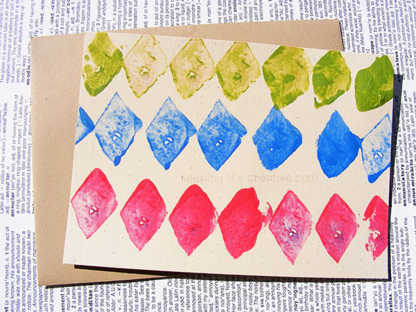Potato Stamping by Keeping Life Creative
