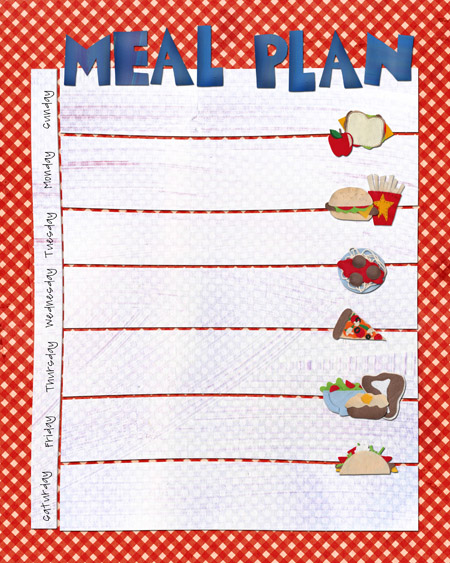 DIY Meal Planner - Keeping Life Creative