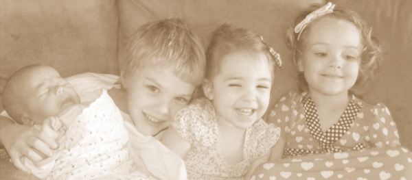 four kids