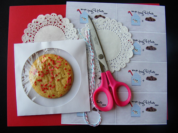 We Go Together Like Milk and Cookies FREE printable by Keeping Life Creative