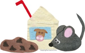 if you give a mouse a cookie felties