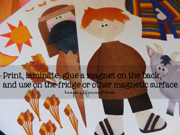 Joseph scripture story printables