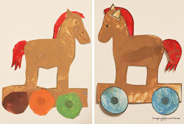 Trojan Horse Printable Craft - Keeping Life Creative